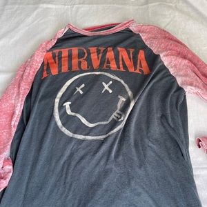Nirvana baseball tee